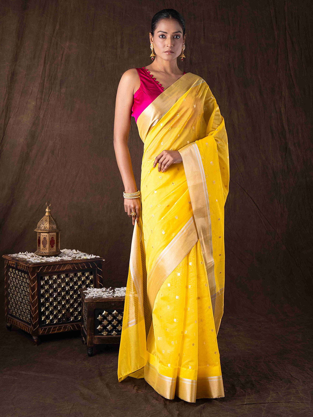 Zal from Benaras Woven Design Zari Banarasi Saree