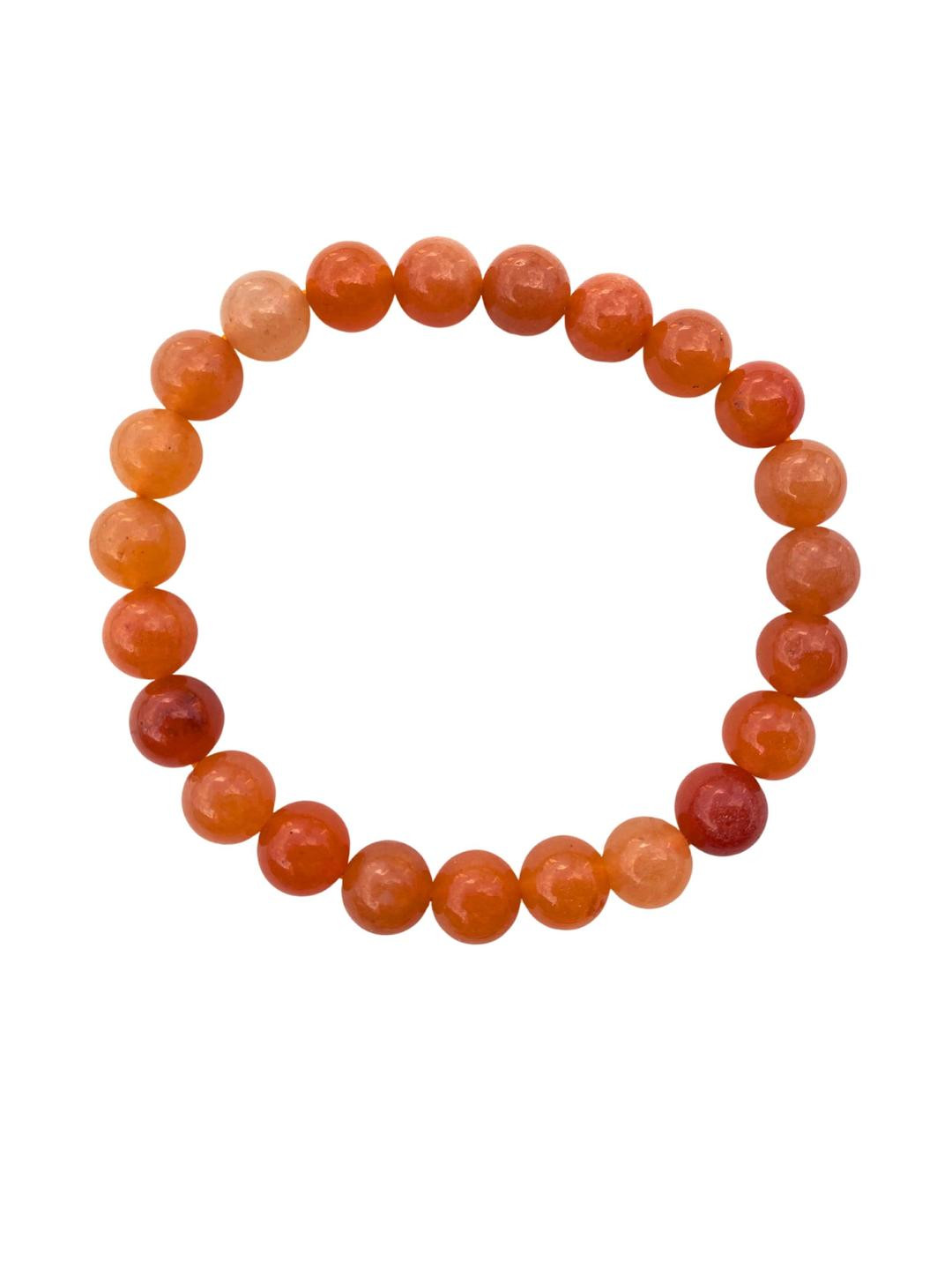 Apnisanskriti Unisex Red Carnellan Stone Bracelet
