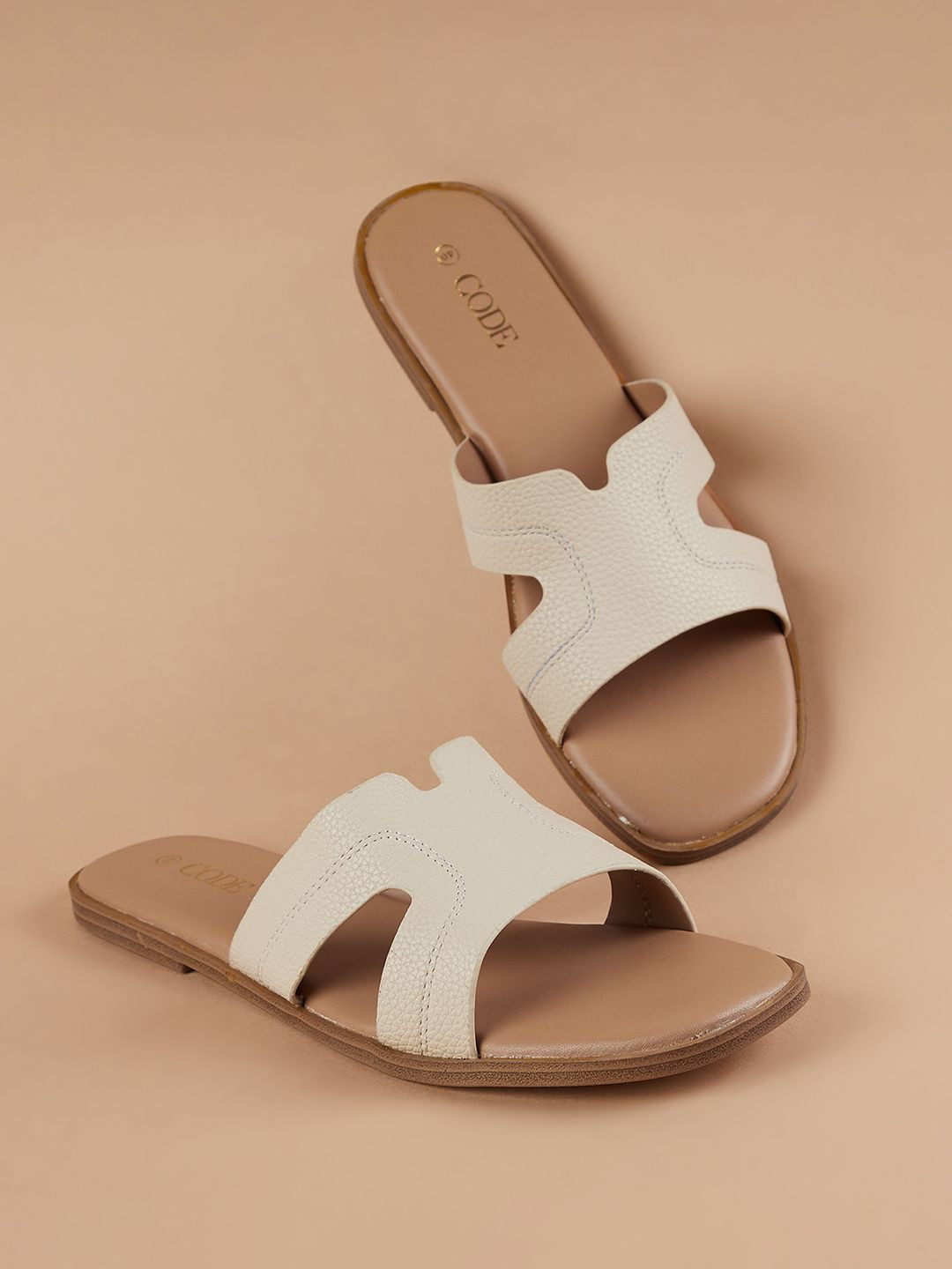 CODE by Lifestyle Women Colourblocked Open Toe Flats