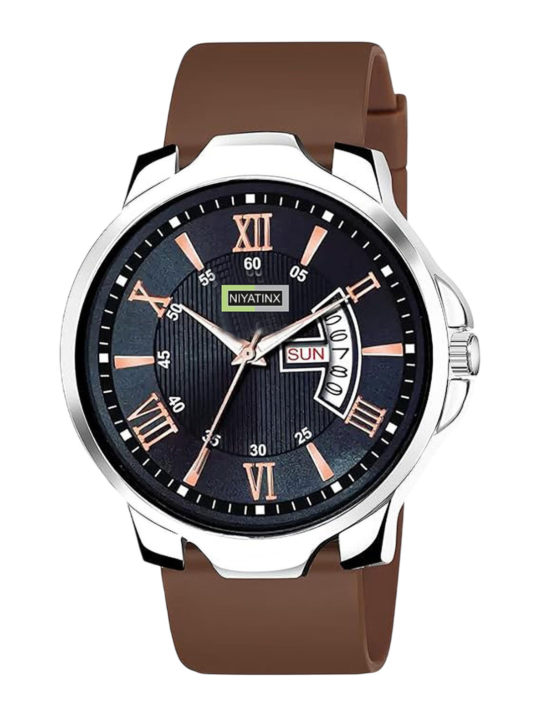 CSAMON Men Dial & Straps Analogue Watch 3KANSLV BLKDD 804 BRO_SH