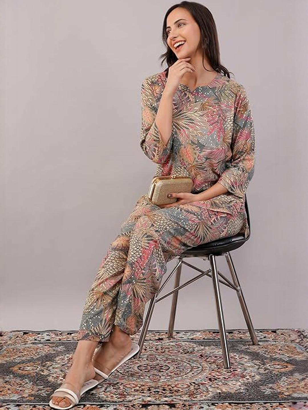 Love Maker Women Solid Co-ord Set