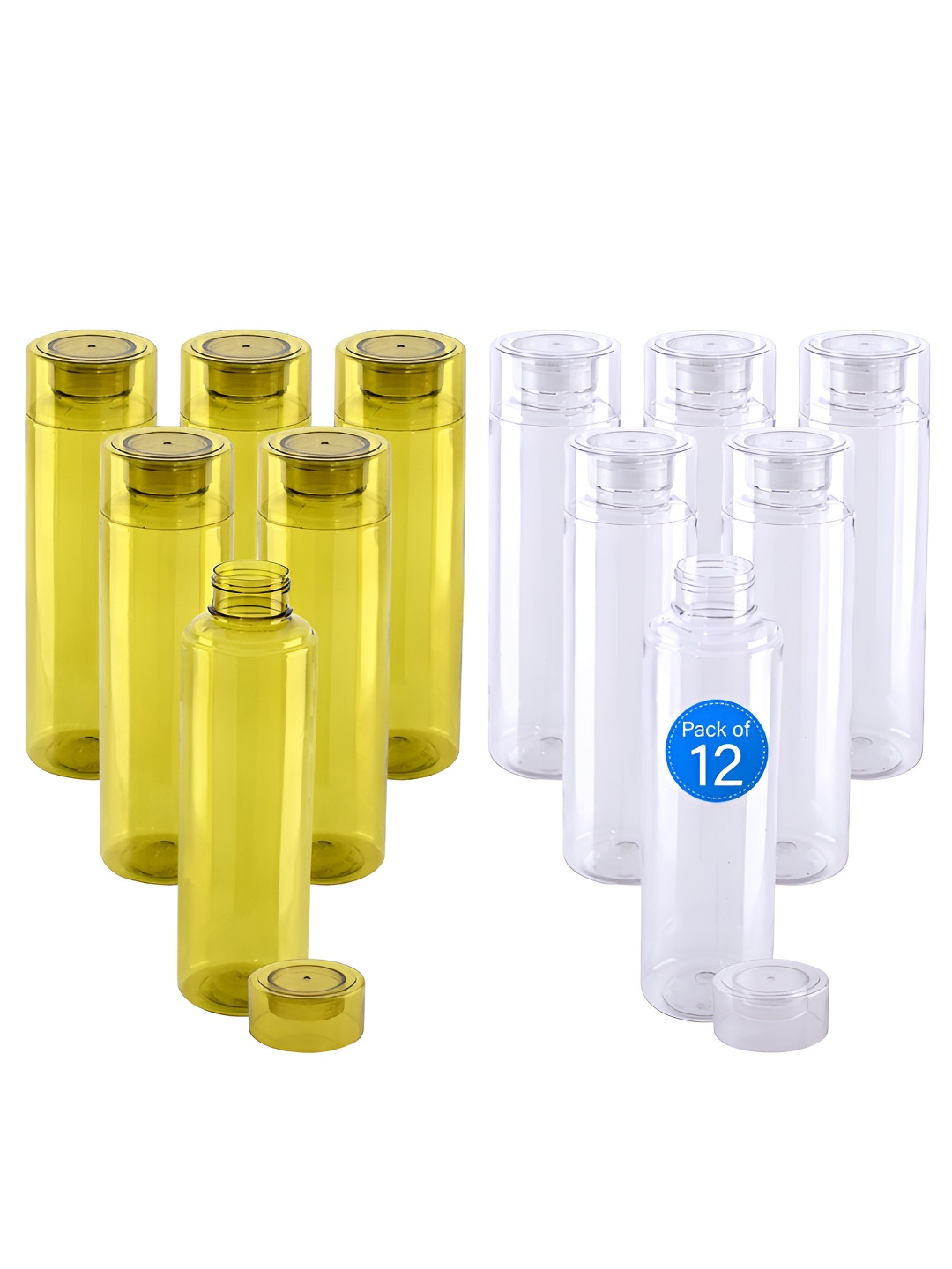 Aura Rembo Loose White Solid Plastic Spill Proof 12 Piece Water Bottle - 1L