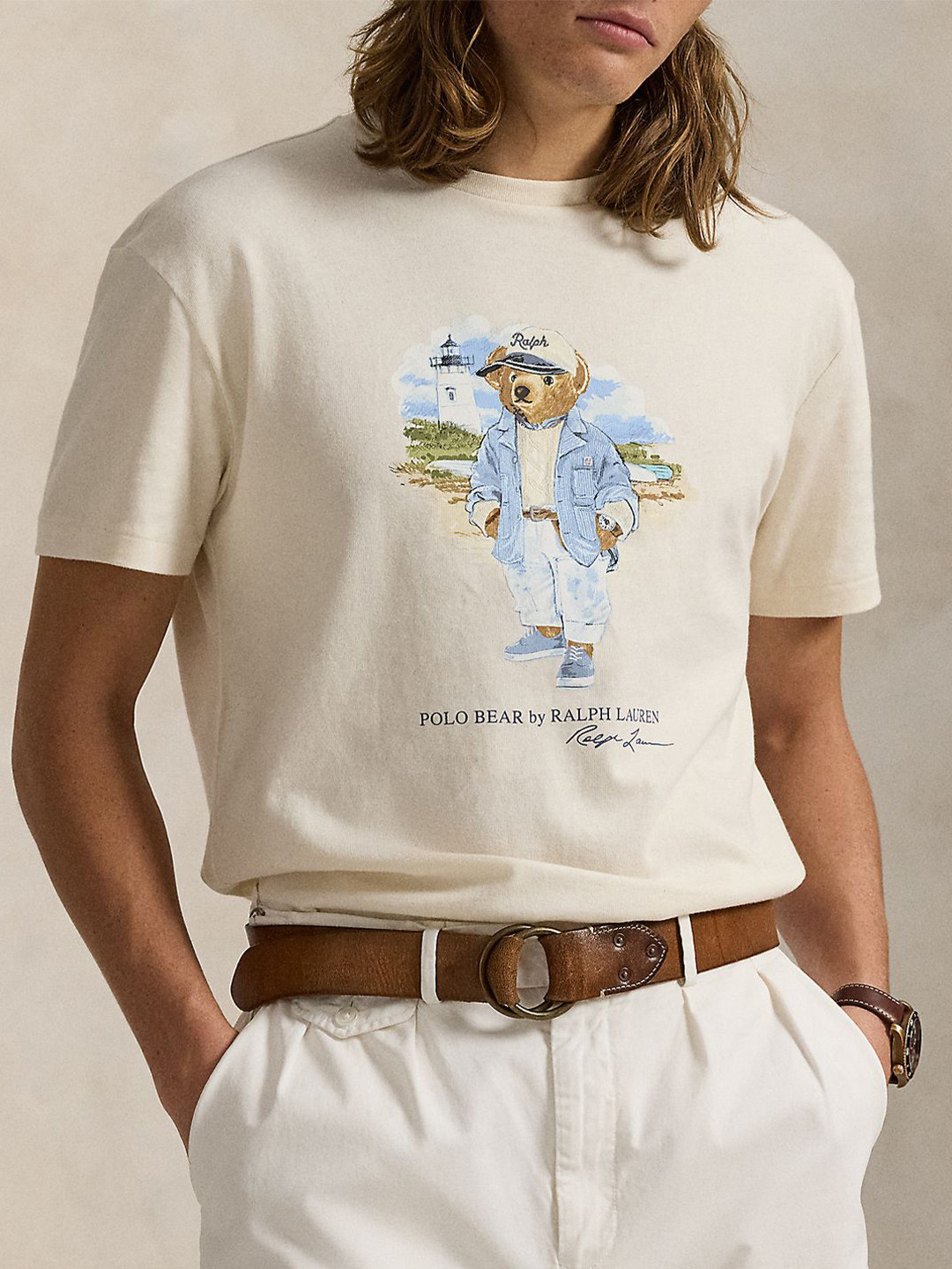 Polo Ralph Lauren Printed Slim Fit Polo Bear T-Shirt