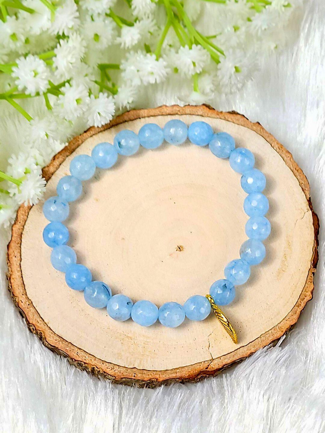 Calminds Unisex Aquamarine Crystal Bracelet