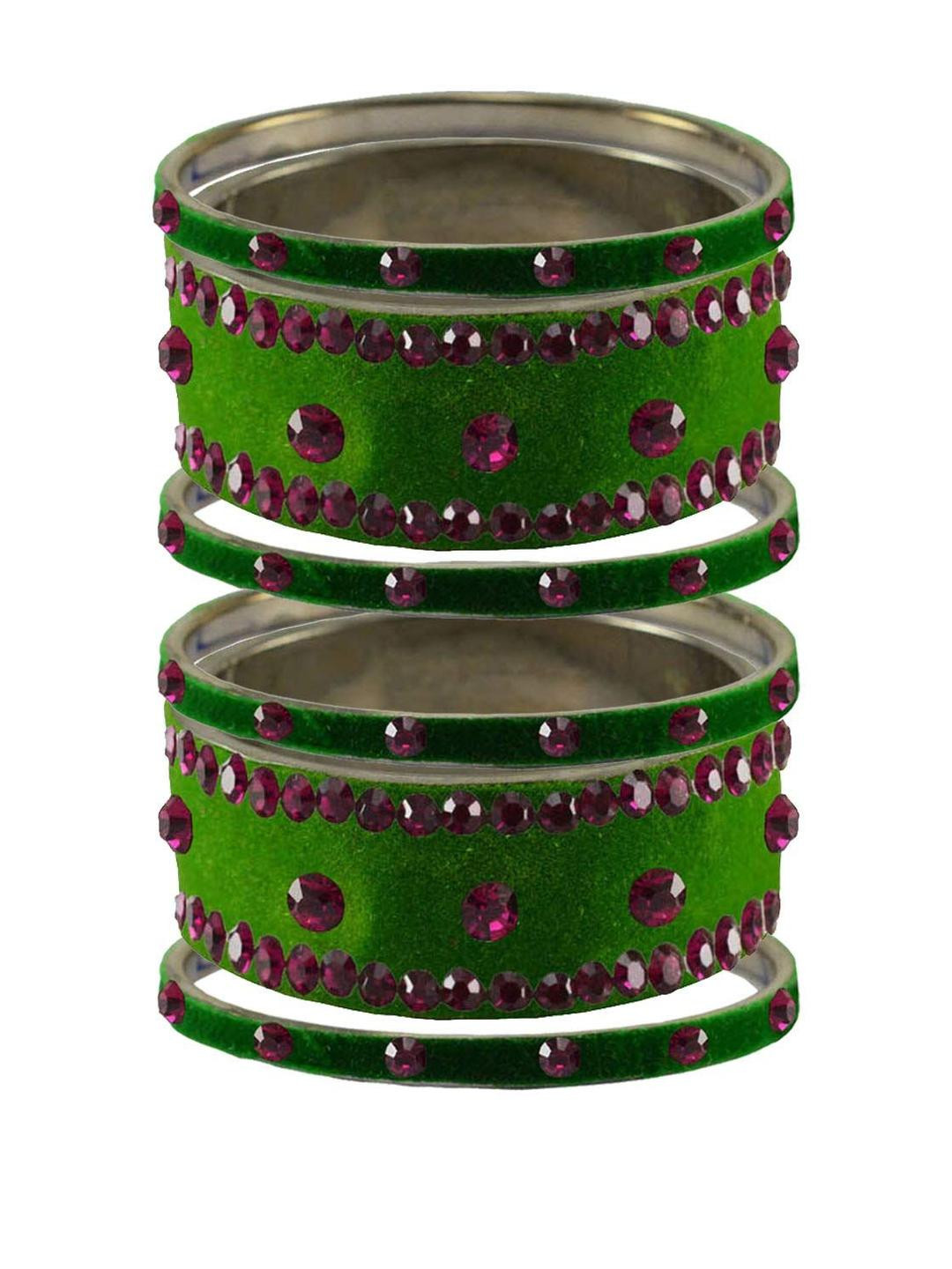 Vidhya Kangan Green Bangle Set
