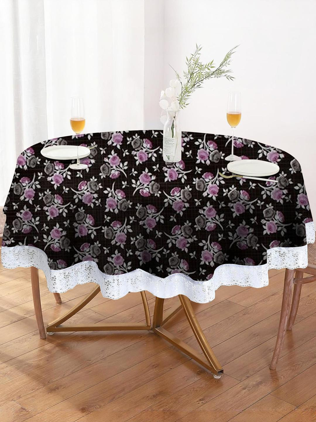 Wings Star Black Plastic Table Covers