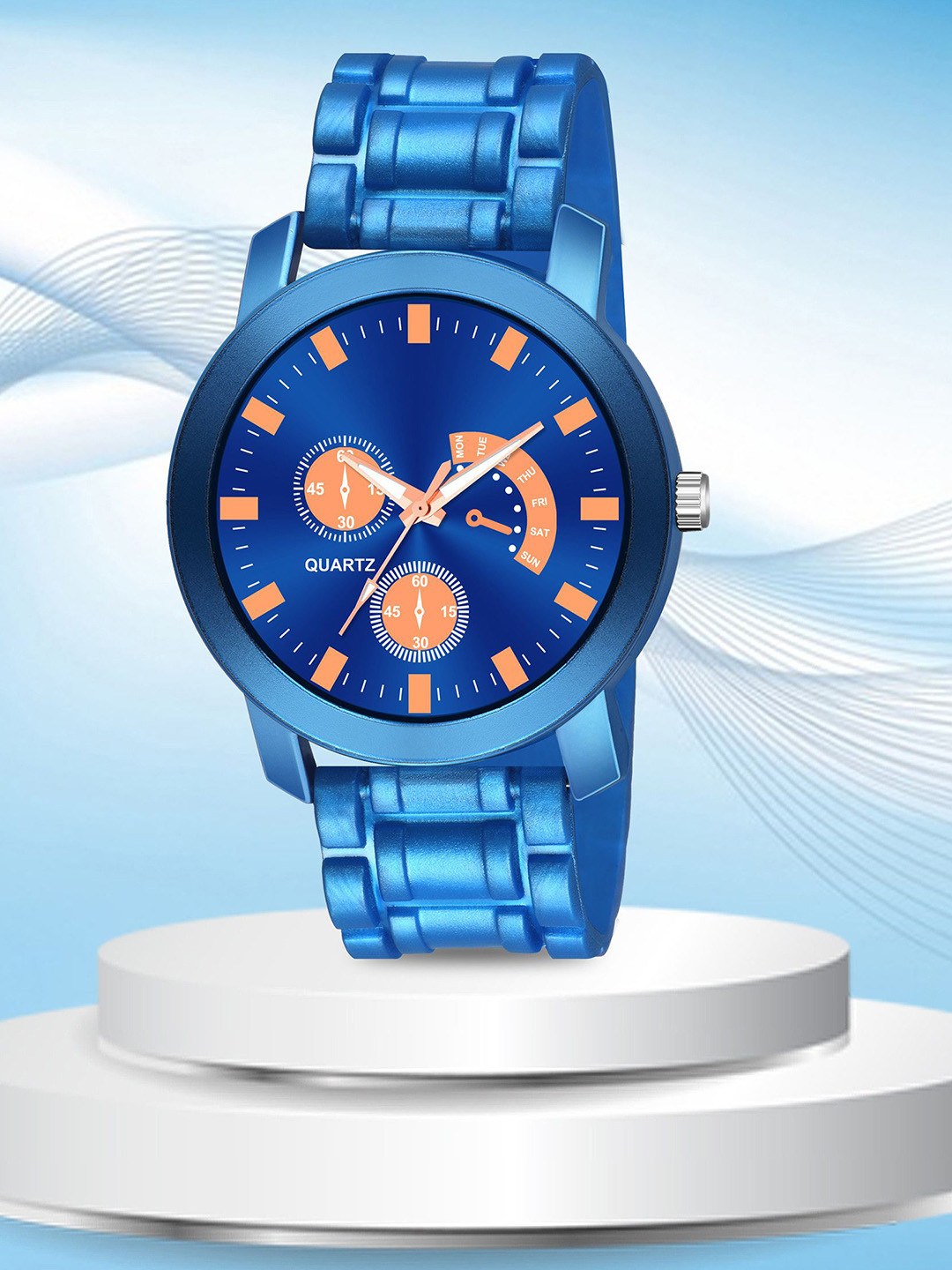 Gopal Shopcart Unisex Dial & Bracelet Style Straps Watch PandoBLU-AeviyoRG-D-801BLU_SH