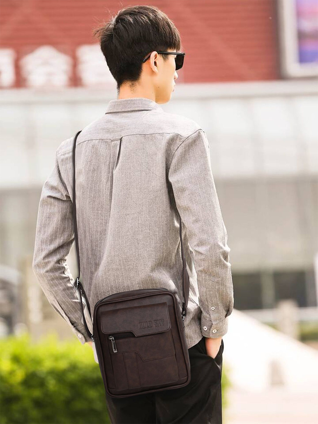 GOLD SKY Men Crossbody Sling Bag