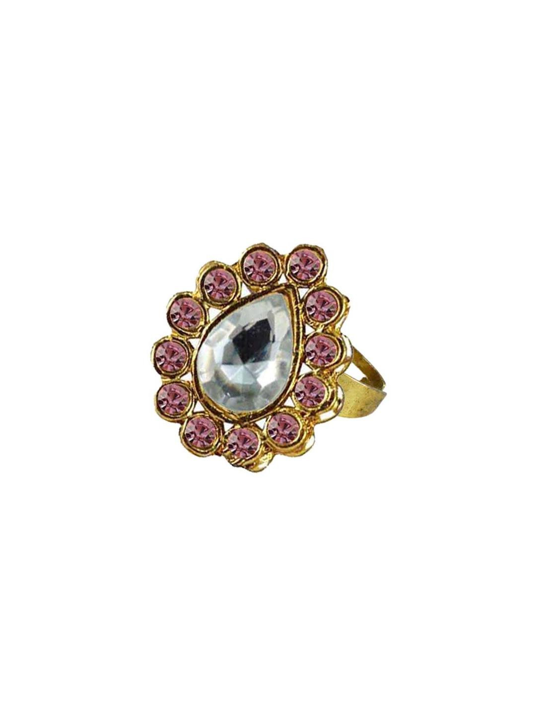 Vidhya Kangan Women Multi Brass Finger Ring