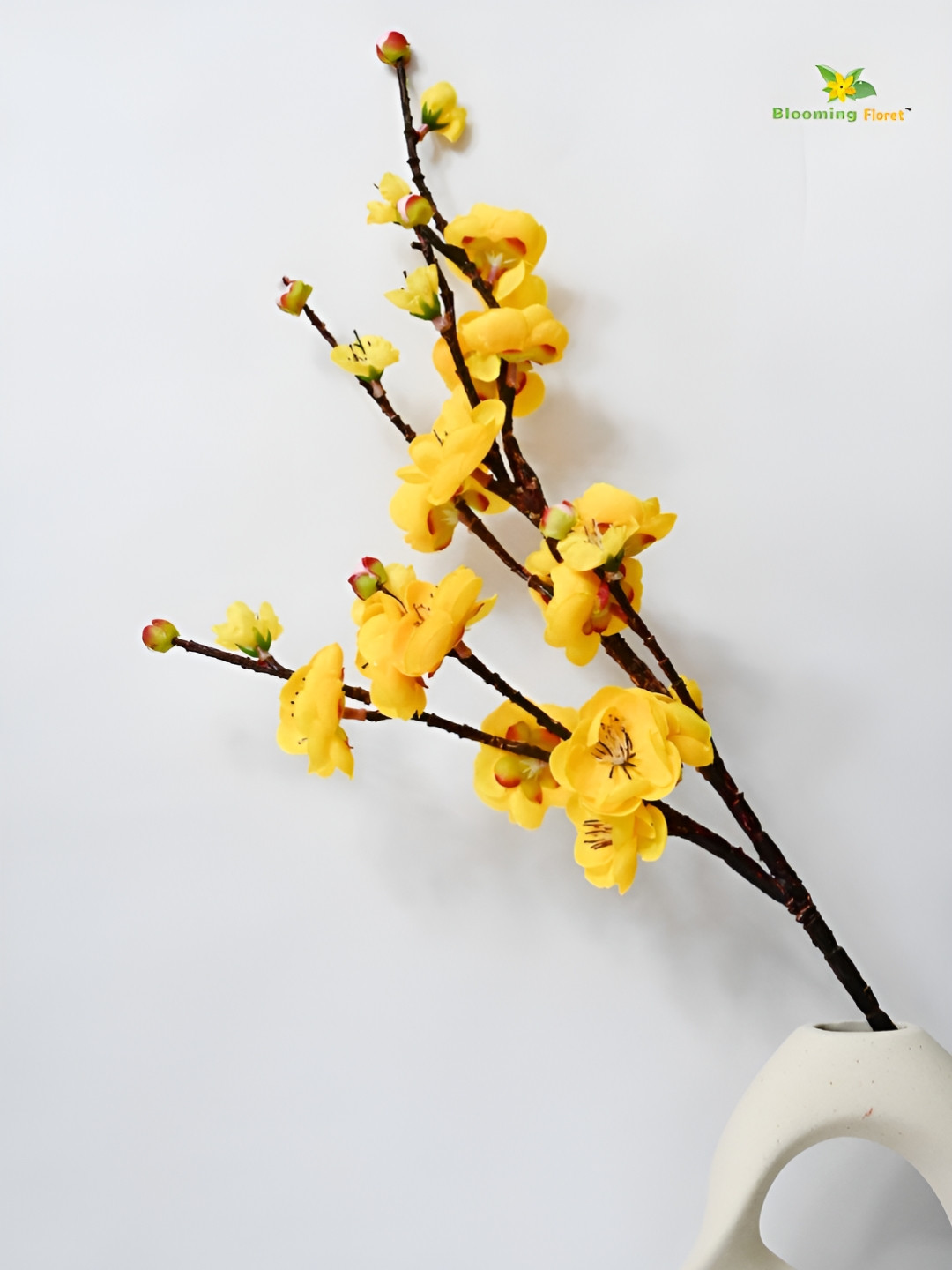 Blooming Floret Yellow Blossom Artificial Flower