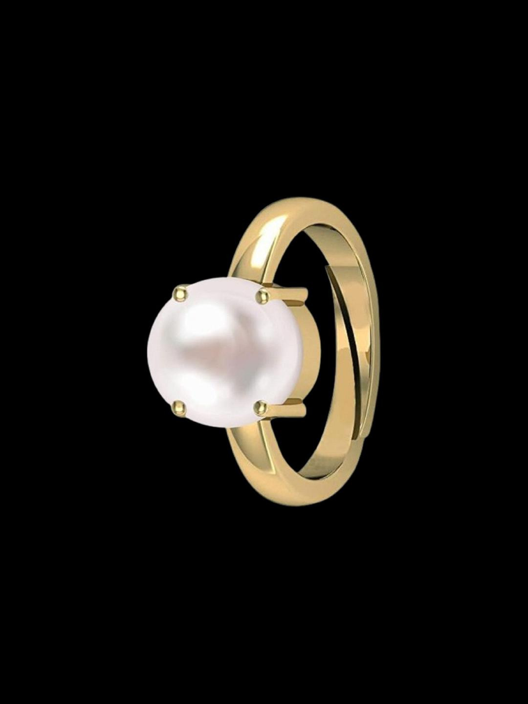 Sidharth Gems 11.25 Ratti 10.00 Carat Pearl Moti Finger Ring