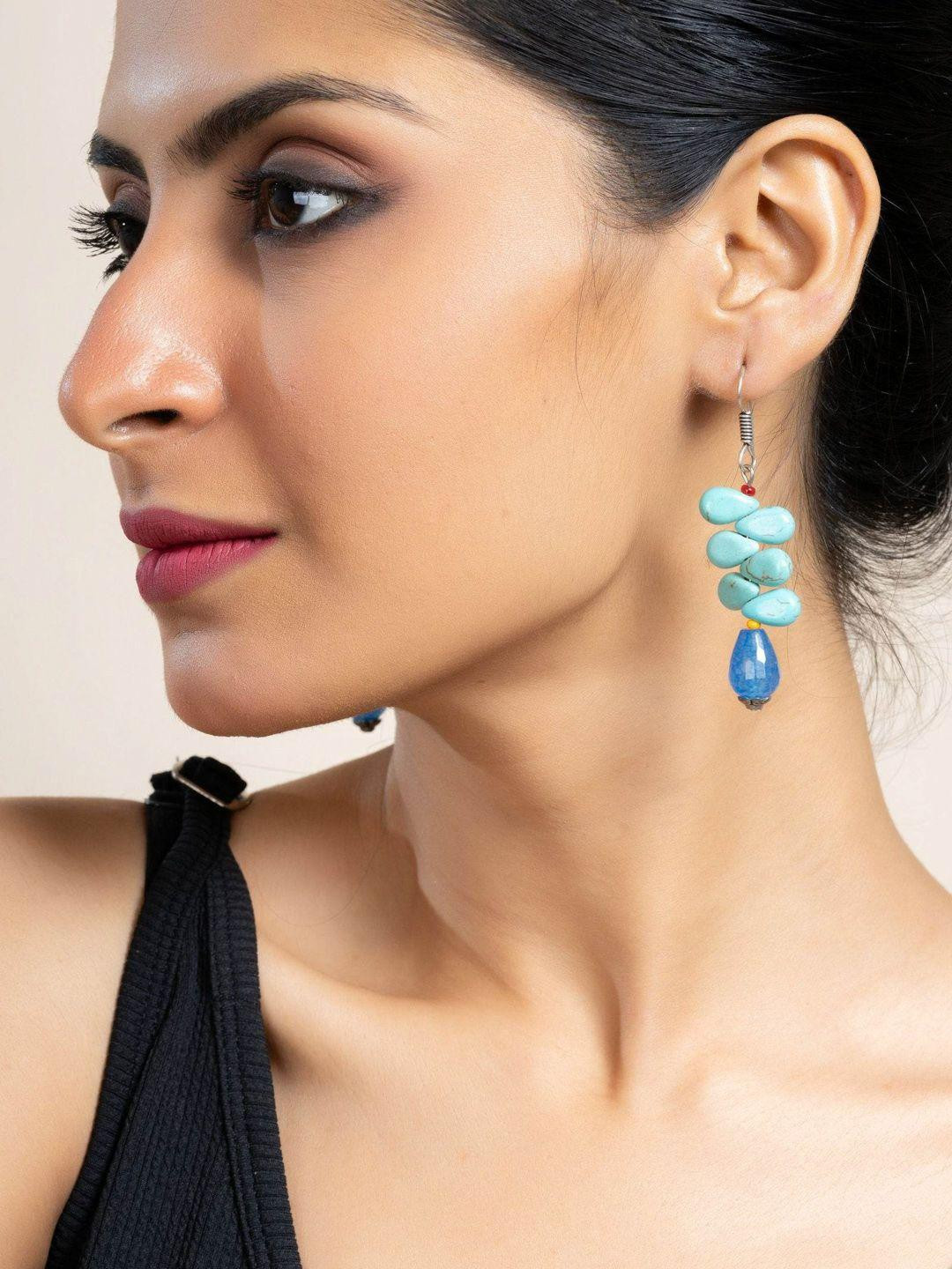 Look and Adorn Contemporary Drop Earrings