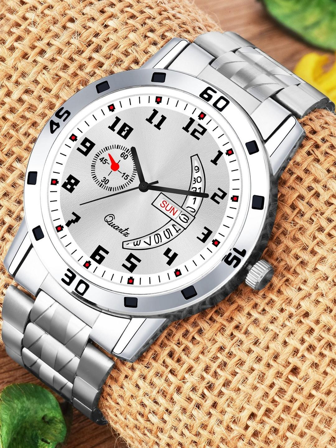 SZN Men Dial & Stainless Steel Straps Analogue Watch