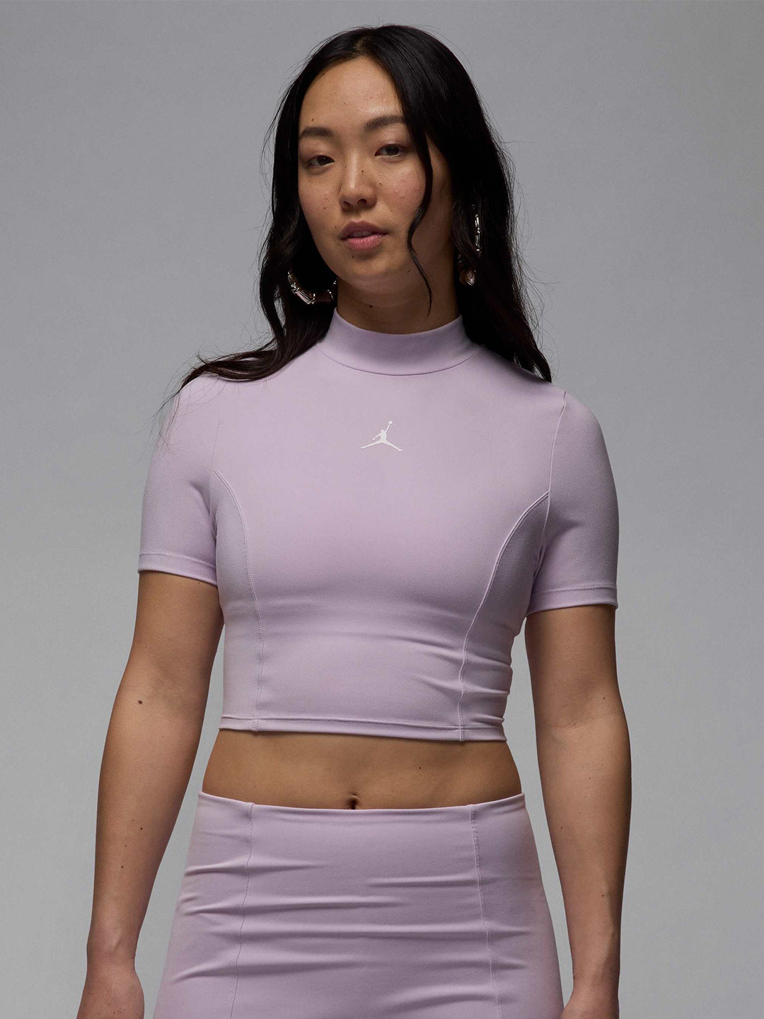 Jordan Women High Neck Fitted Crop Top