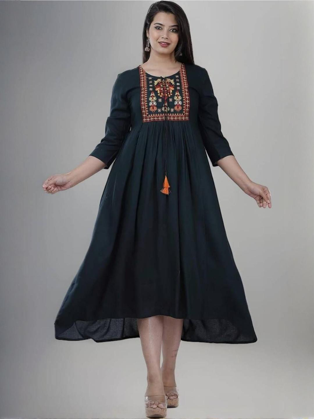 DMP EXPORT Women's A-Line Midi Dress