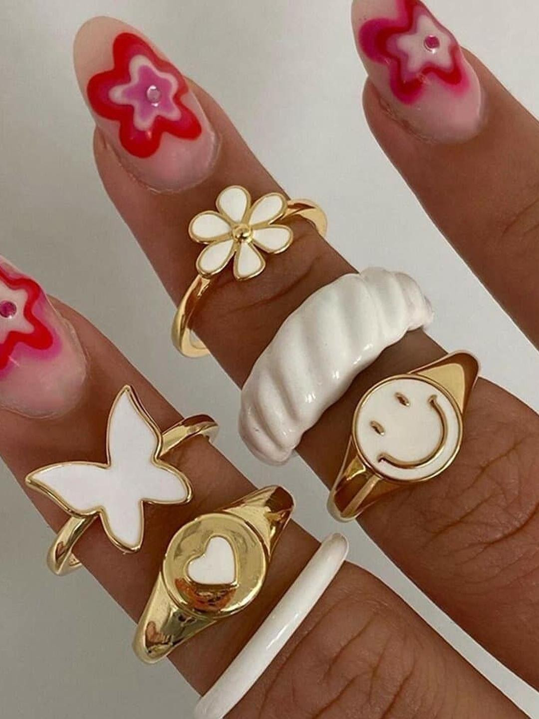 Arzonai Set Of 6 Rings