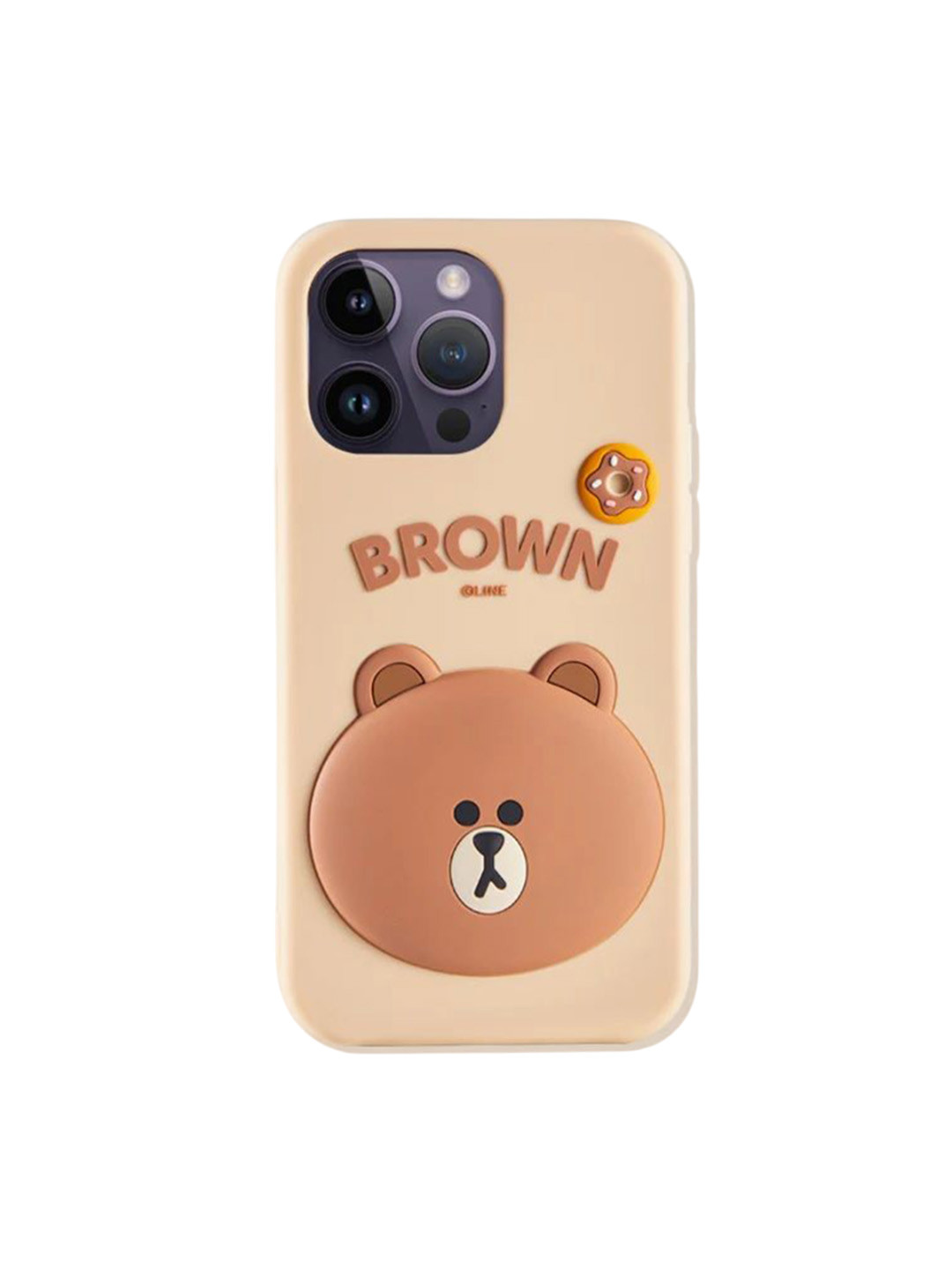 CASE CREATION Women 3D Line Friends Teddy Cartoon iPhone 13 Bumper Case