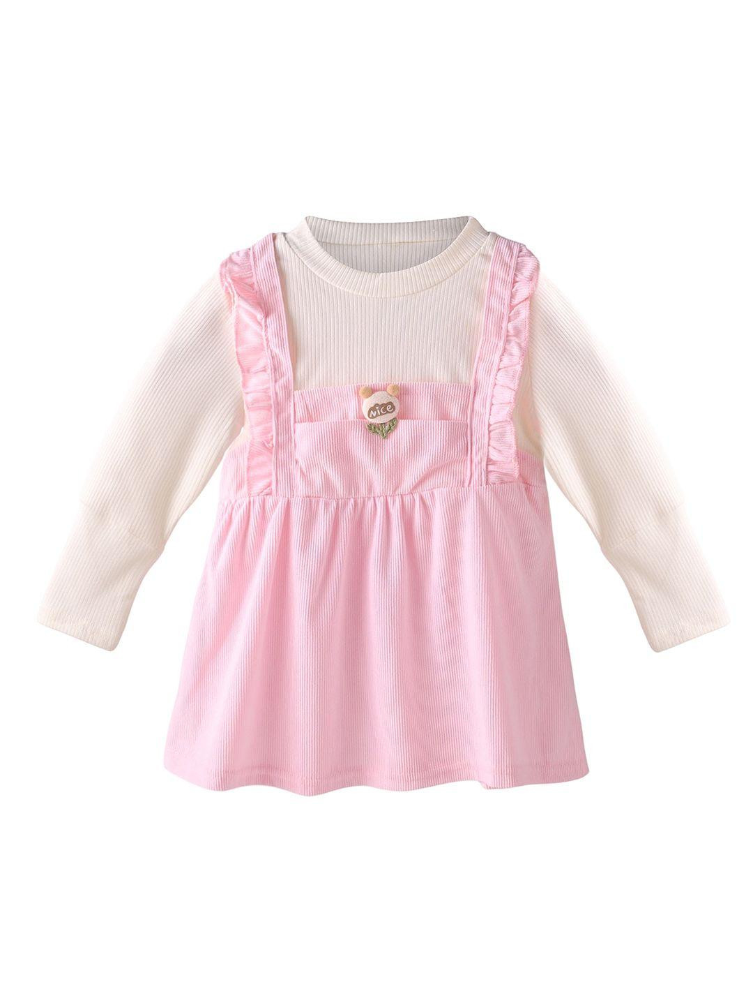 Bold N Elegant Corduroy Full Sleeve Pinafore Dress