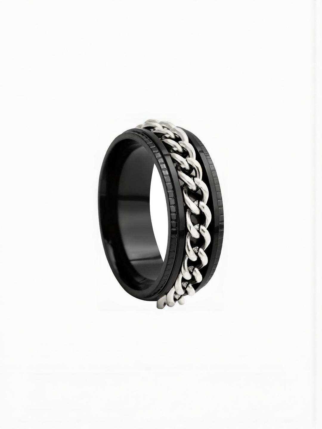 Arzonai Tetured Steel Ring