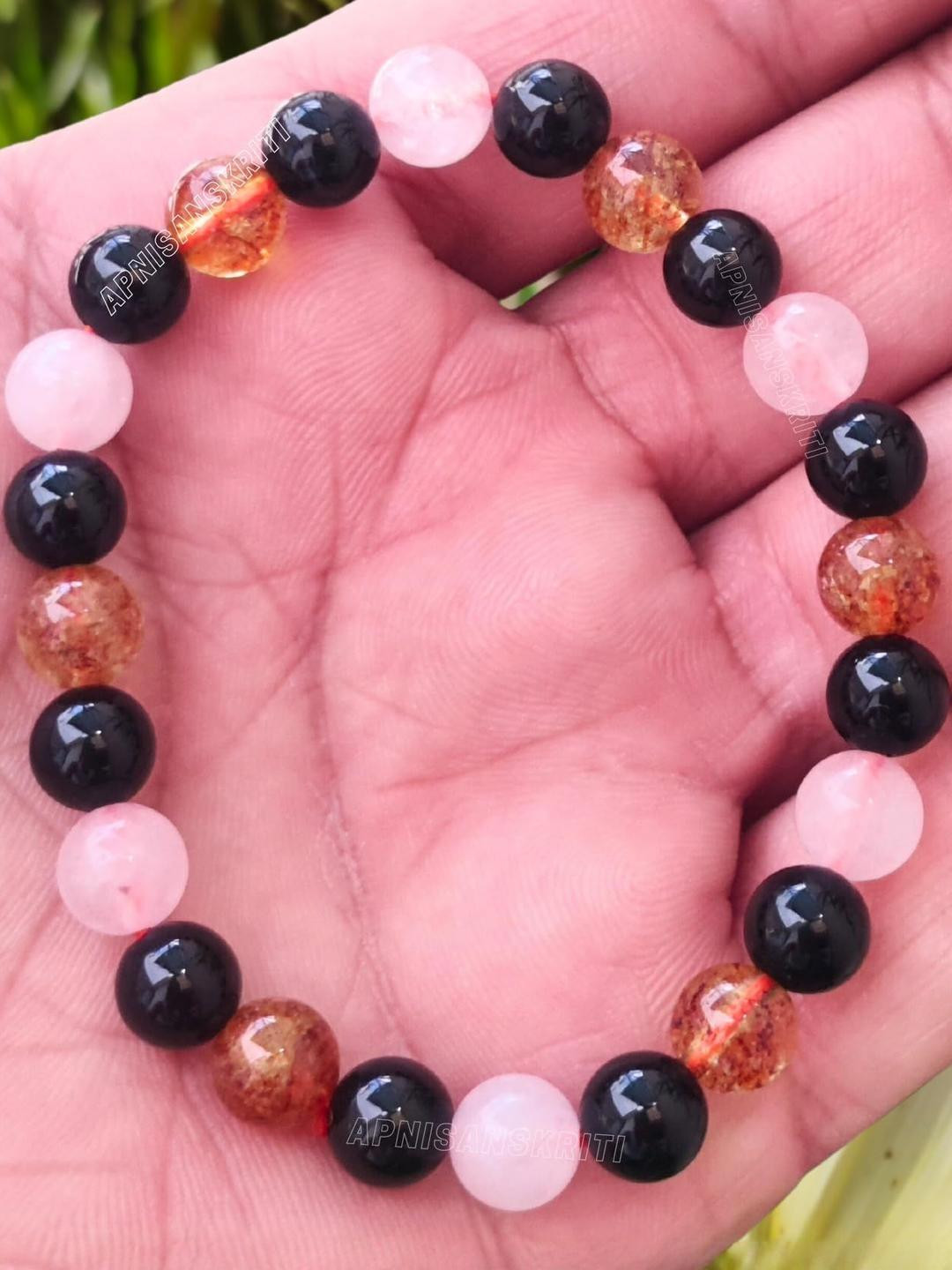 Apnisanskriti Unisex Triple Health Stone Bracelet