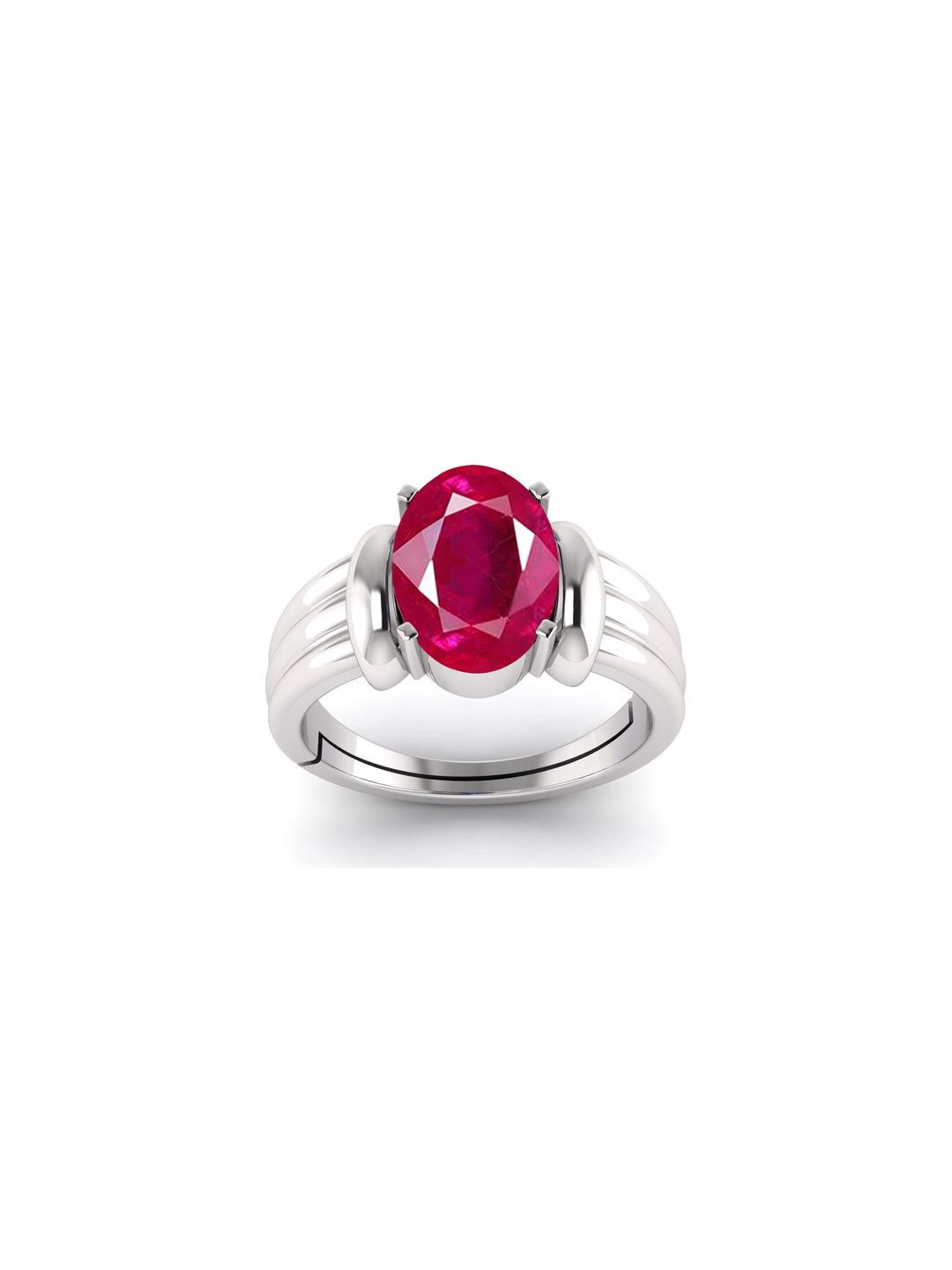 12.25 Ratti Ruby Manik Gemstone Panchdhatu Ring