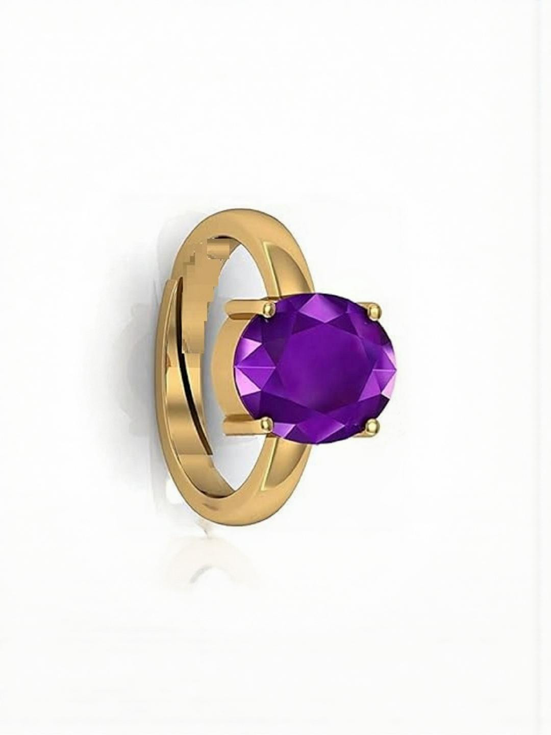 Sidharth Gems 10.25 Ratti 9.00 KT Amethyst Ring
