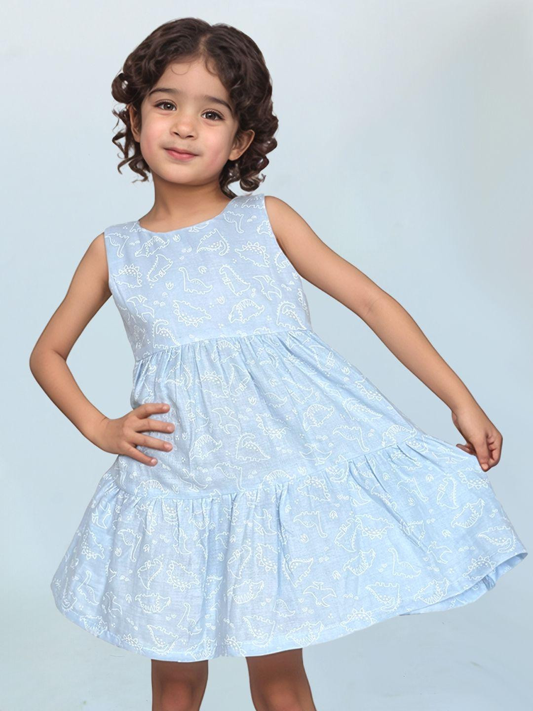 ArthLife Sky Blue Dino Dress