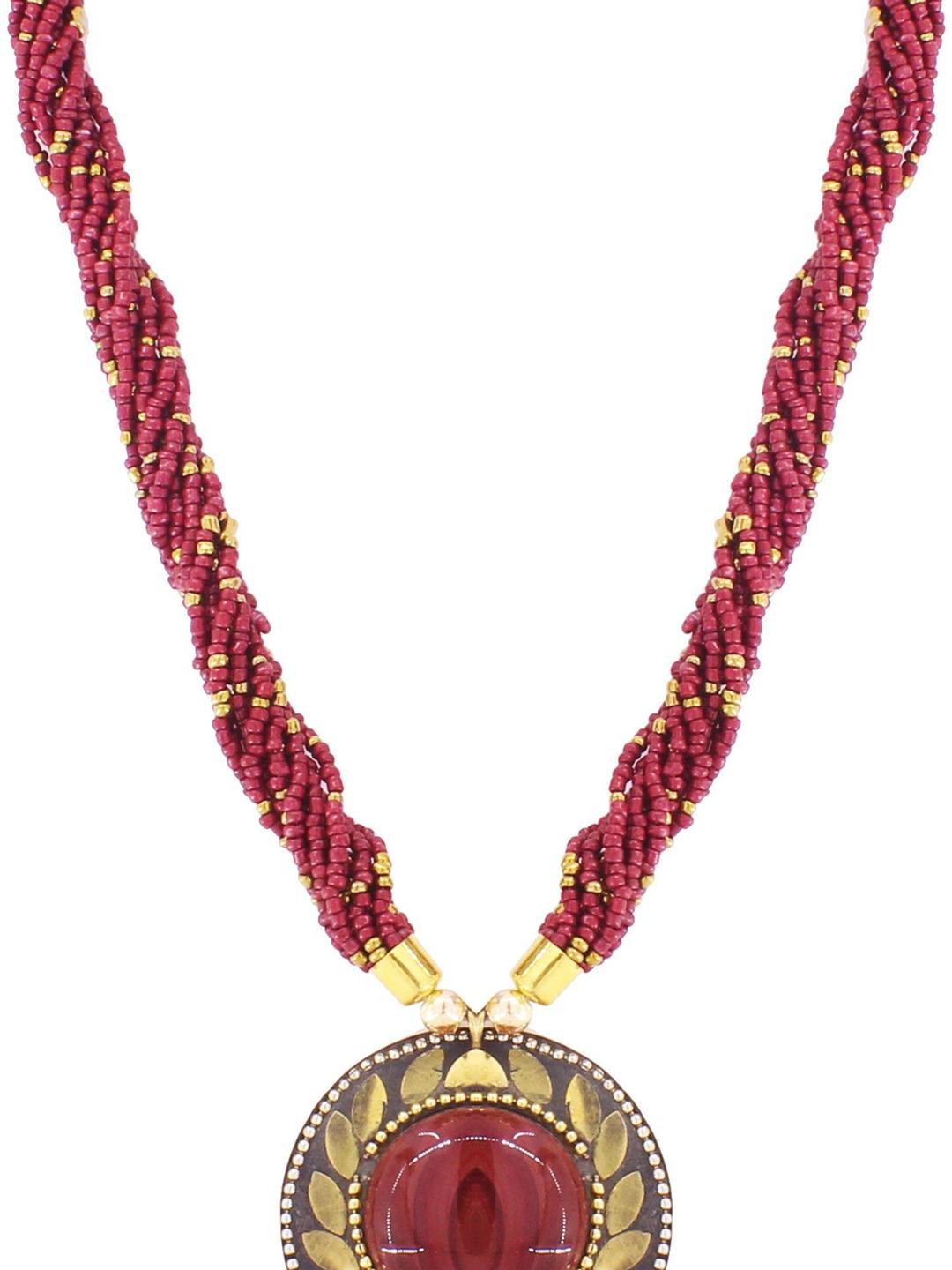 Guarantee Ornament House Red Brass Gold-Plated Chain