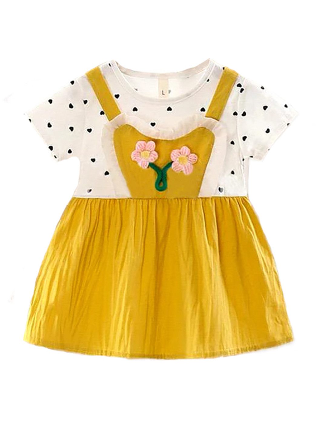 Bold N Elegant Fruit Print Sleeveless Dress With Bag