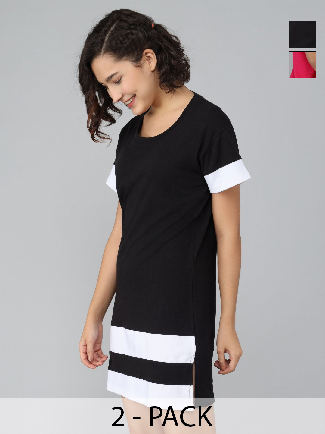 Christy World Women other Pack of 2 Pockets T-shirt