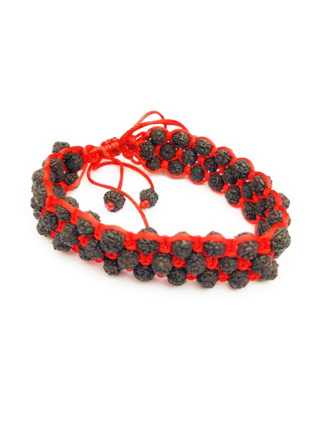 Apnisanskriti Unisex Chikni Pathri Black Rudraksha Bracelet