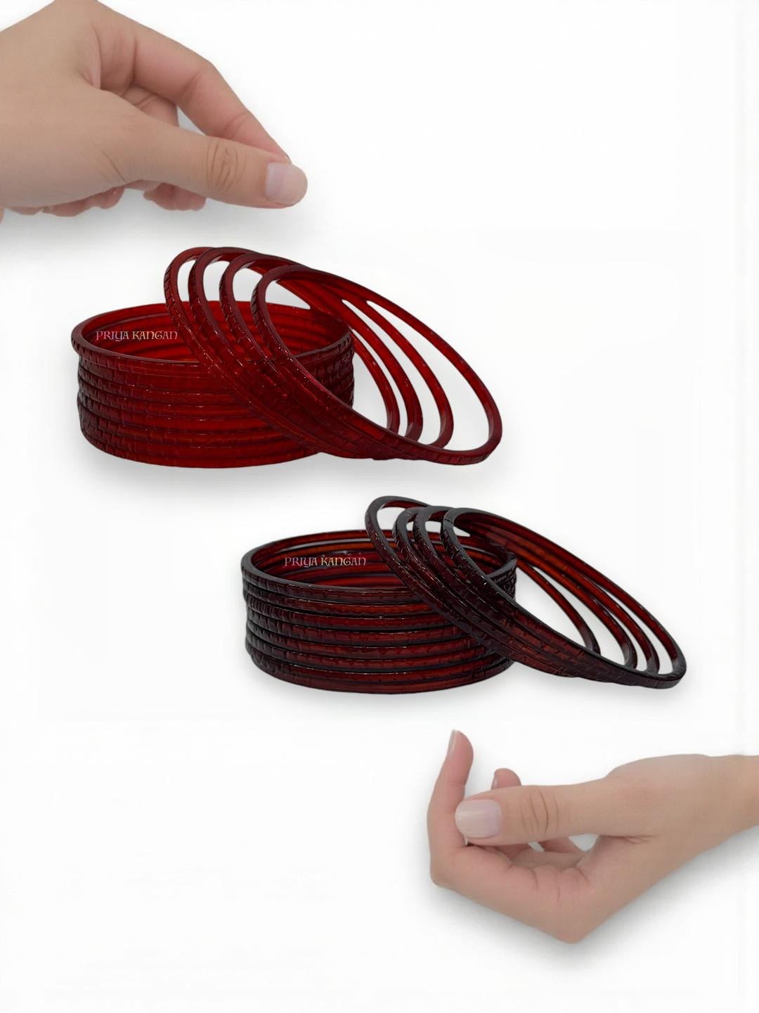 PRIYA KANGAN Self Cutting Work Glass Bangles