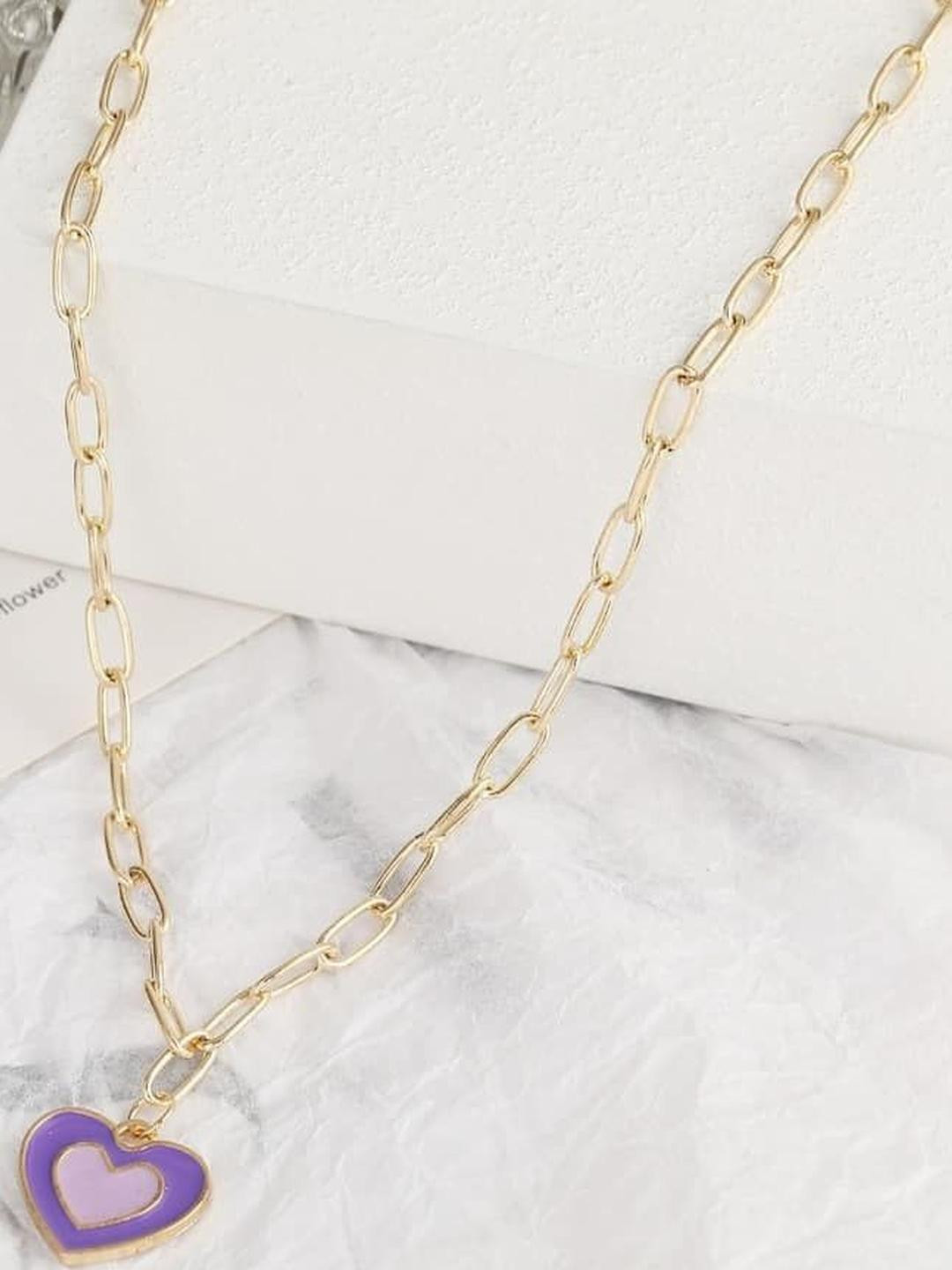 Arzonai Purple Metal Chain