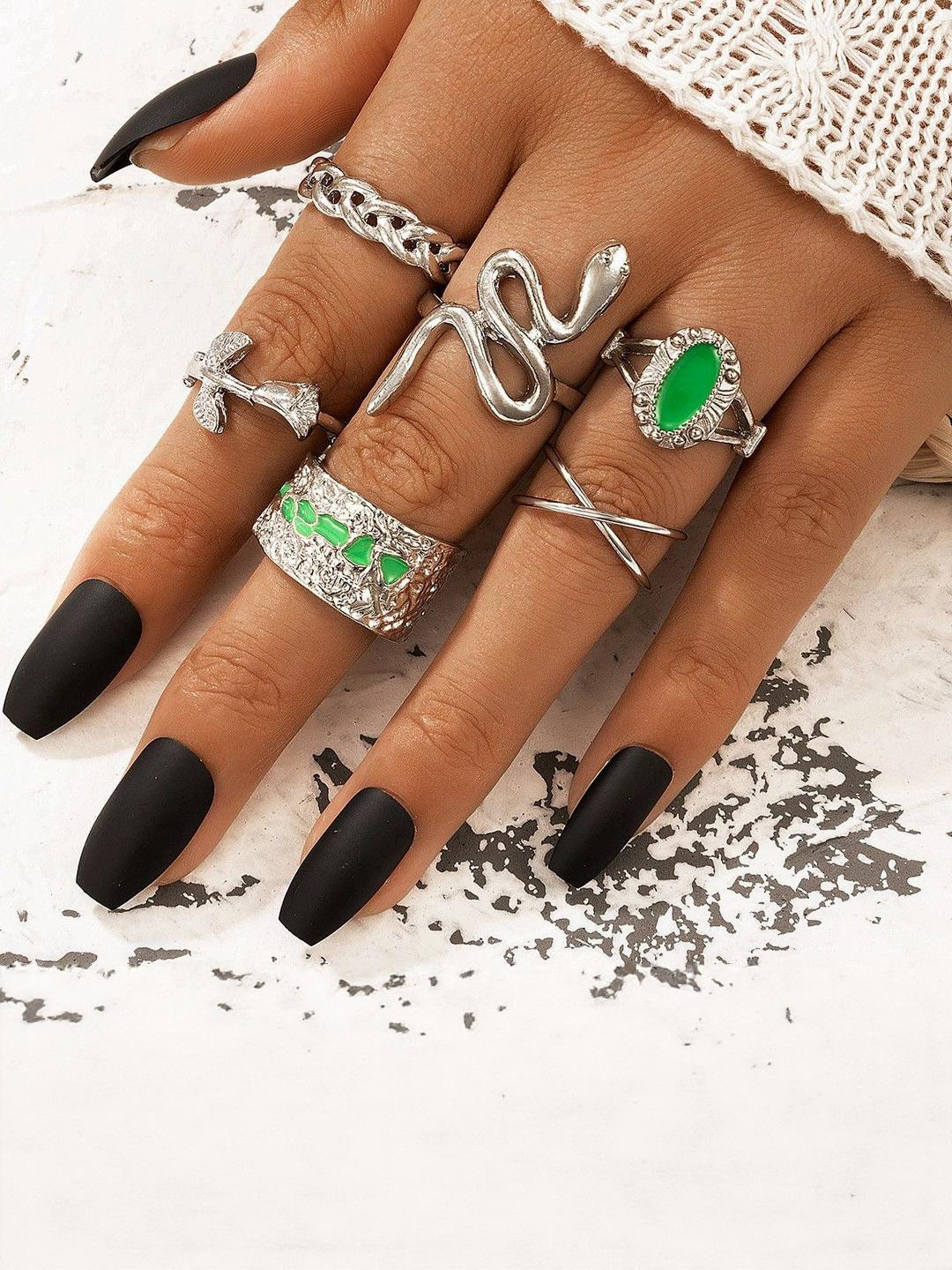 Arzonai Set Of 6 Rings