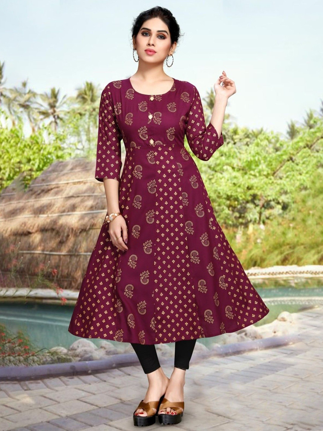 ASHISH PRINT Women Printed A-Line Kurta