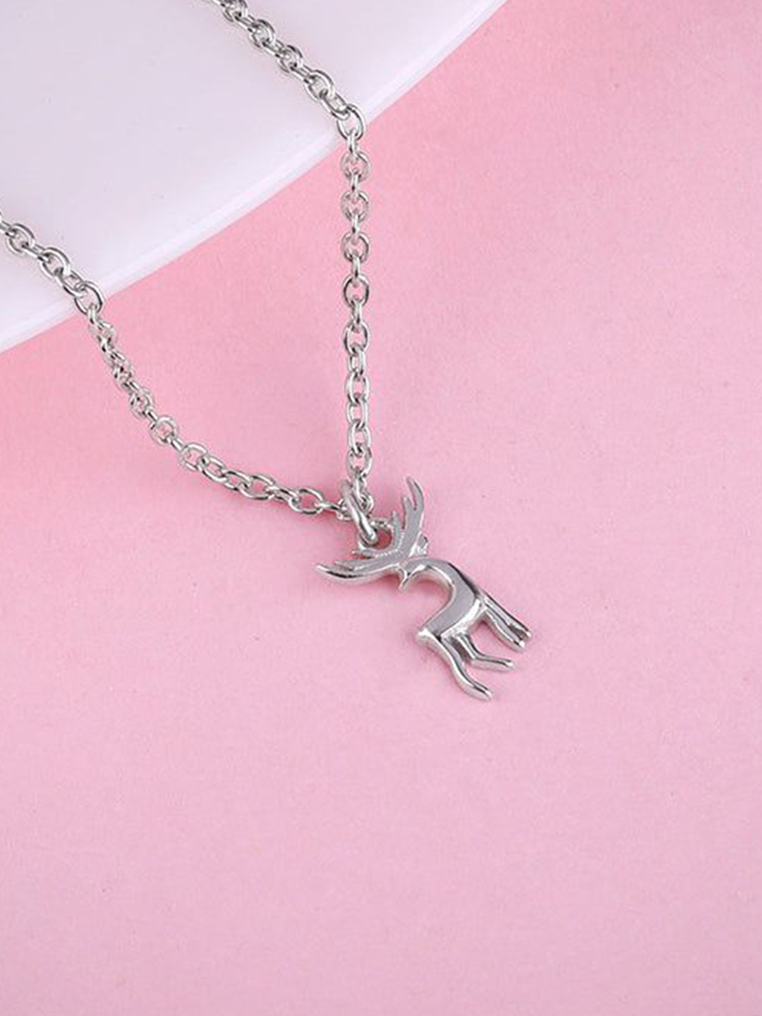 GIVA 925 Sterling Silver-Plated Zircon Twilight Animal Shaped Pendants With Link Chain