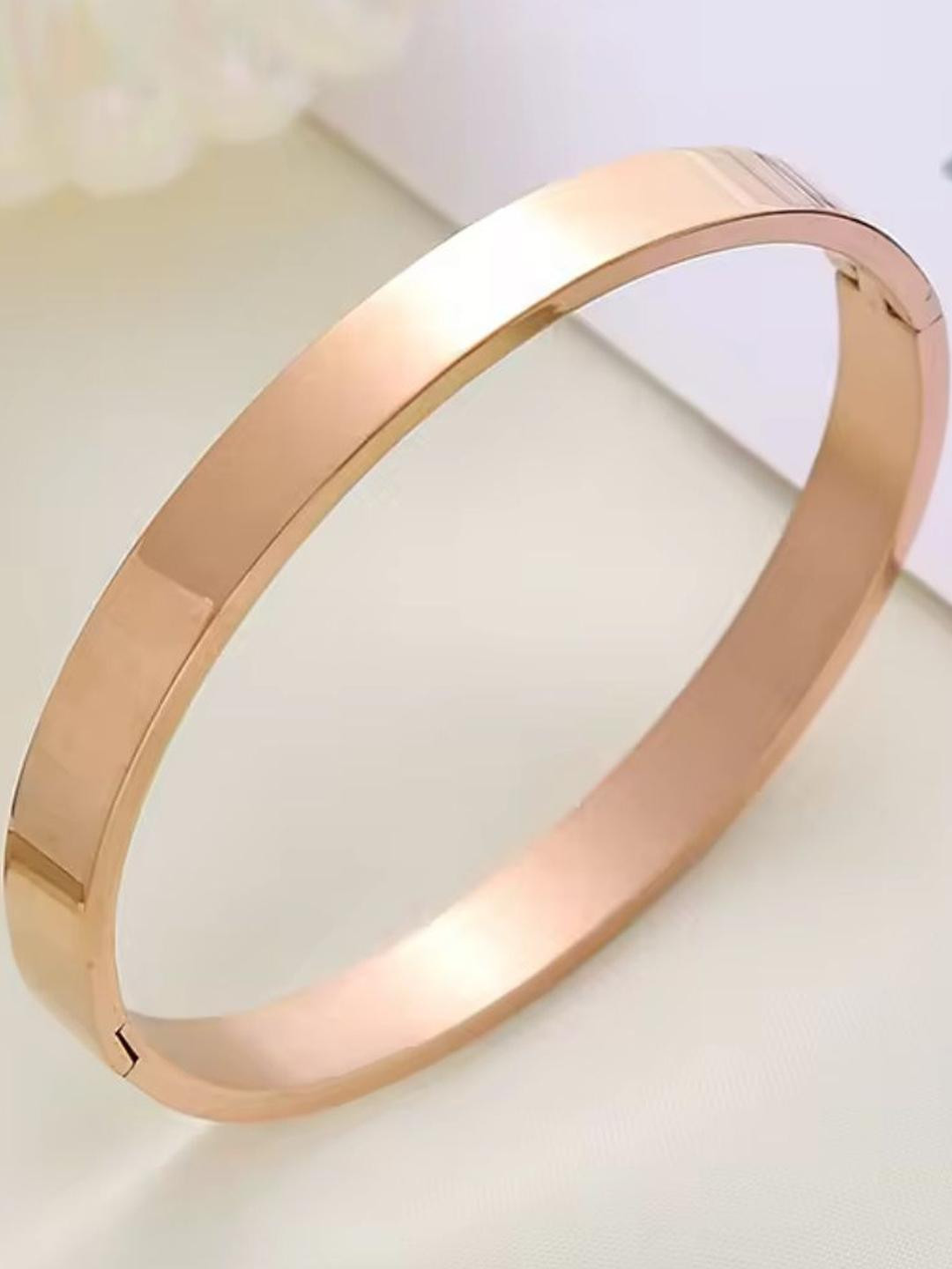 Nitant Men Rose Gold Bangle-Style Bracelet