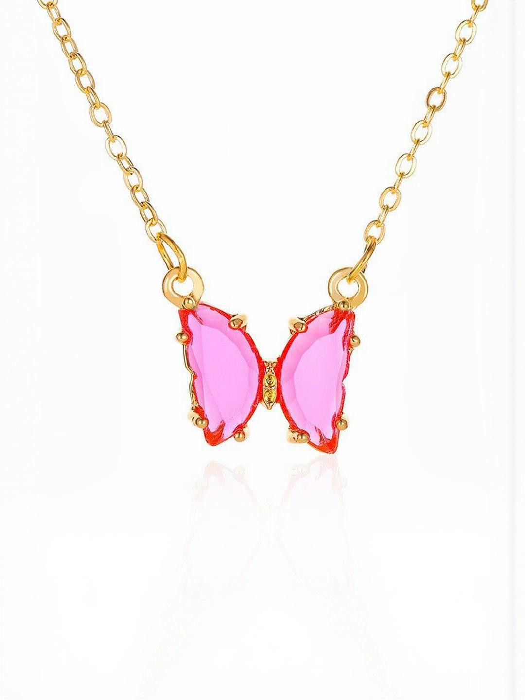 Arzonai Pink Metal Chain