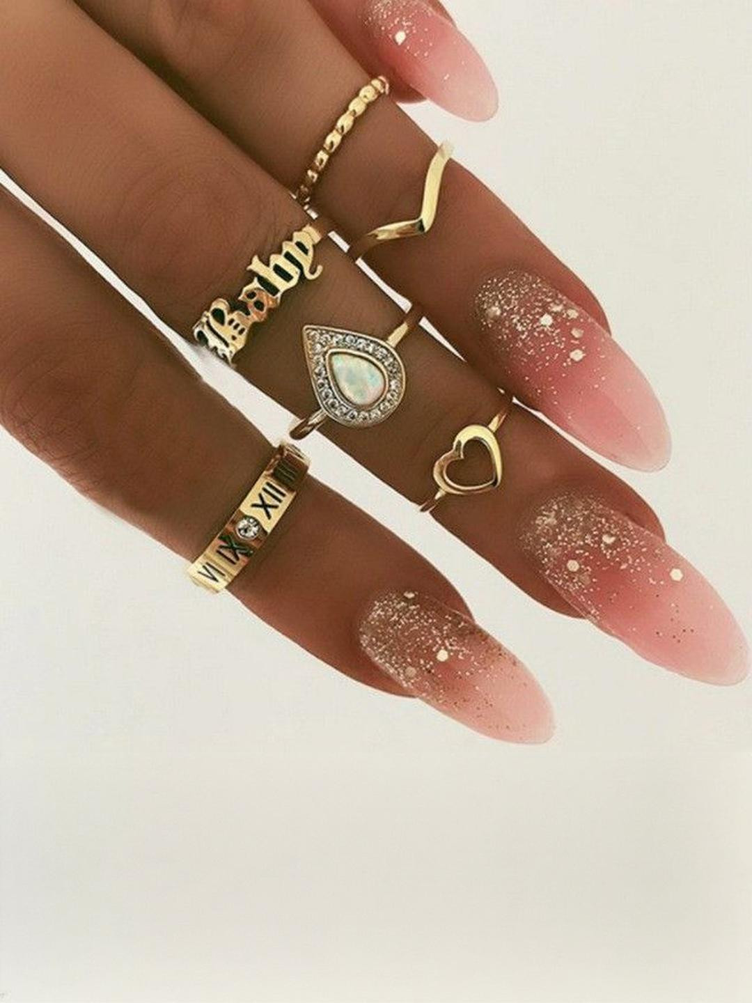 Arzonai Set of 6 Minimal Rings