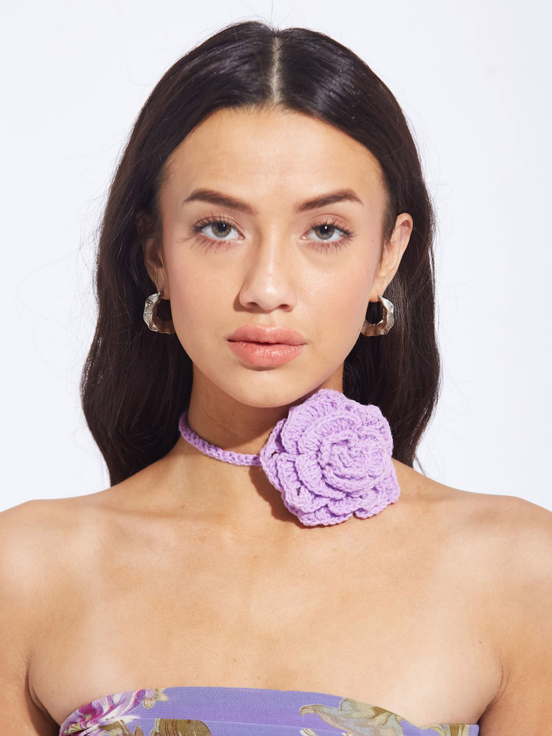 DEPANO Floral Choker Statement Necklace