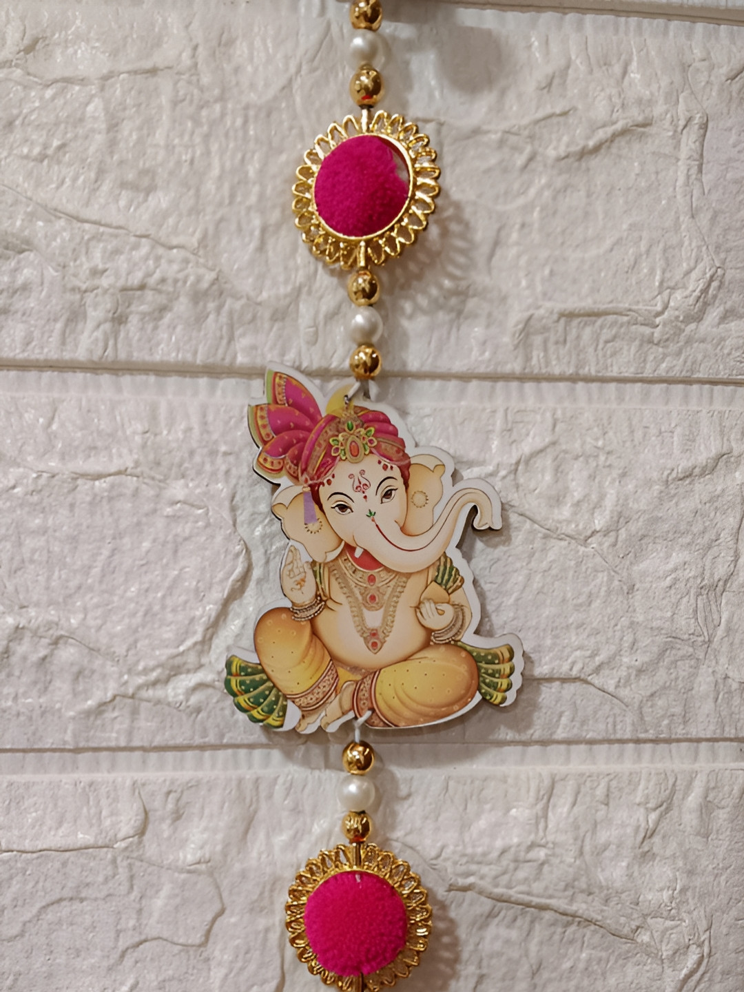 Sellplus Radha Krishna Hanging Fabric Ethnic Motifs Matte 2Pcs Spiritual Wall Decor-12In