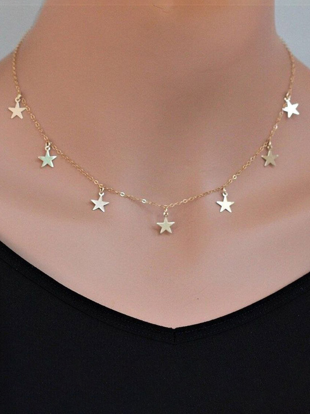 BHUMI09 Gold-Plated Charm Necklace