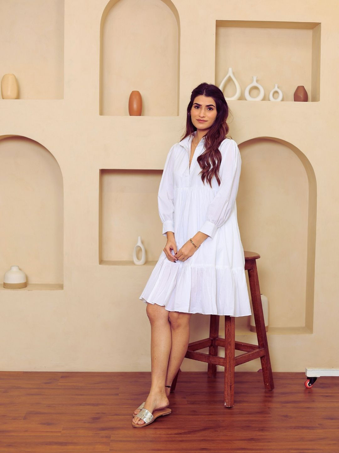 KAJODI Women Snowdrop Dream Cotton Dress