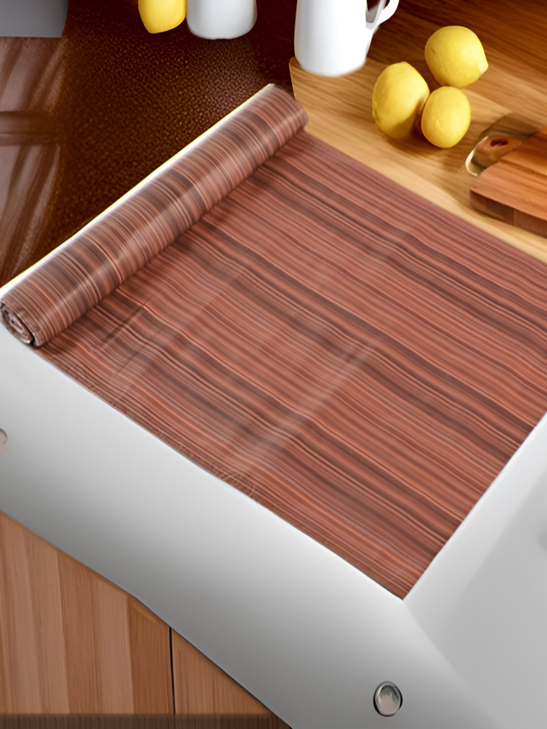 Aura Coffee Brown Water Resistant Shelf Liner Organisers