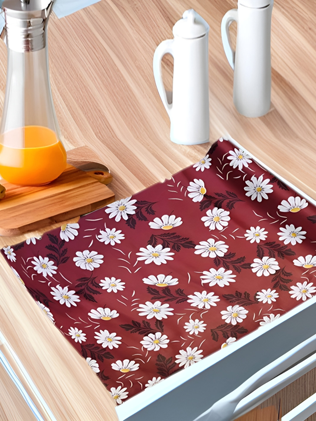 Aura Red Water Resistant Shelf Liner Organisers