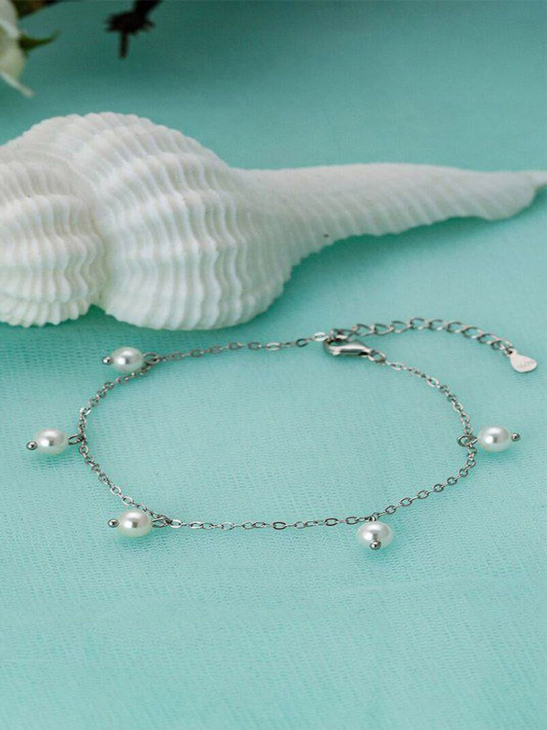 Anant International Crystals Beaded Link Bracelet