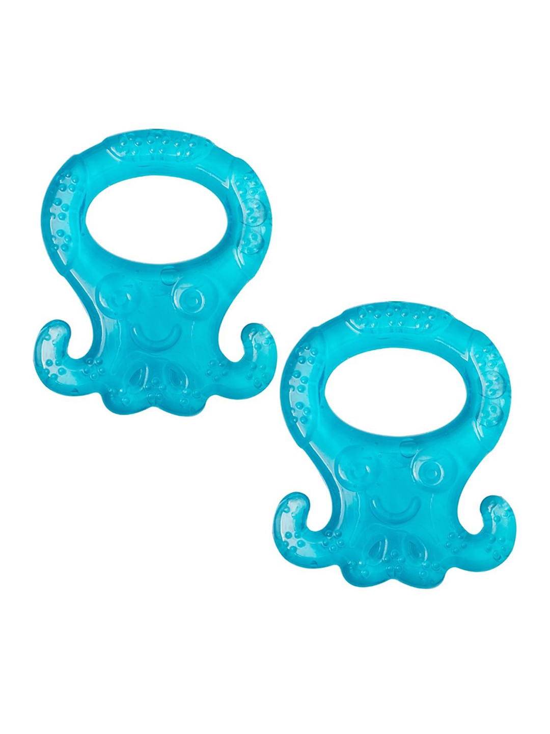 Adore Set Of 2 Luscious Water Filled Eva Teethers- Blue