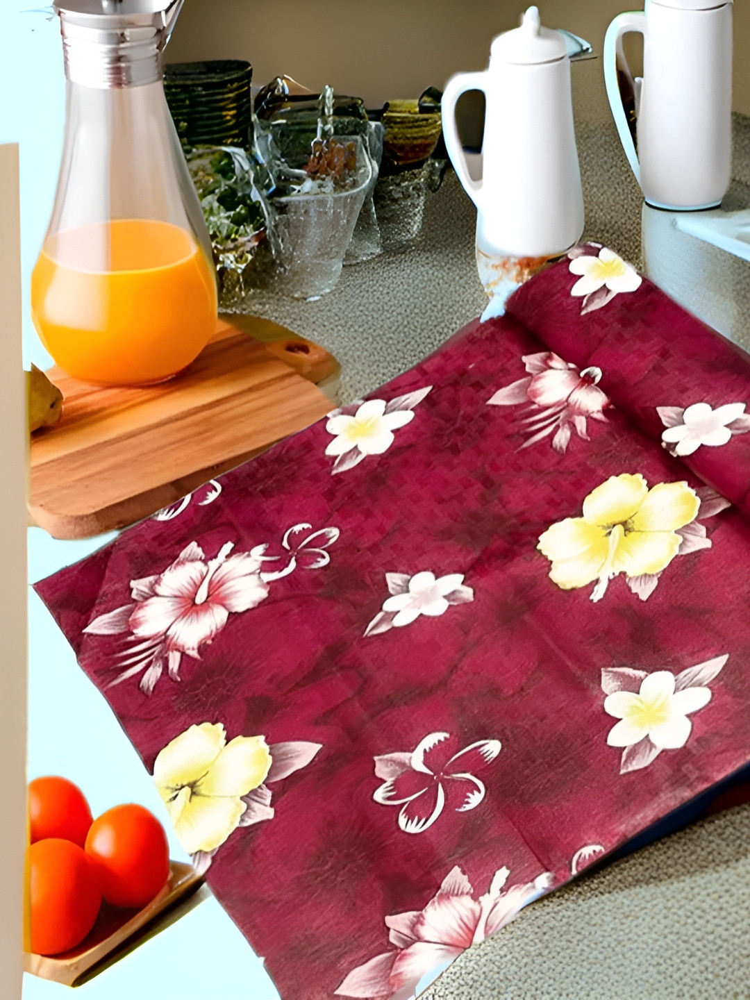 Aura Red & Yellow Water Resistant Shelf Liner Organisers