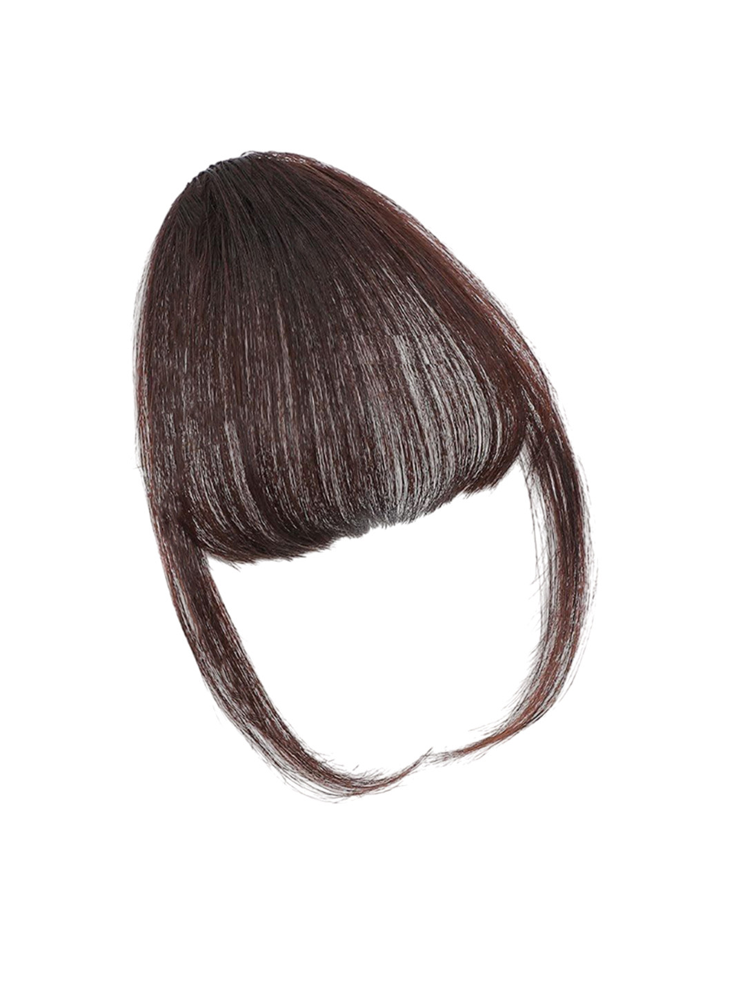 AHS Clip In Straight Locks Bangs Hair Extension - Black - 9 Inch