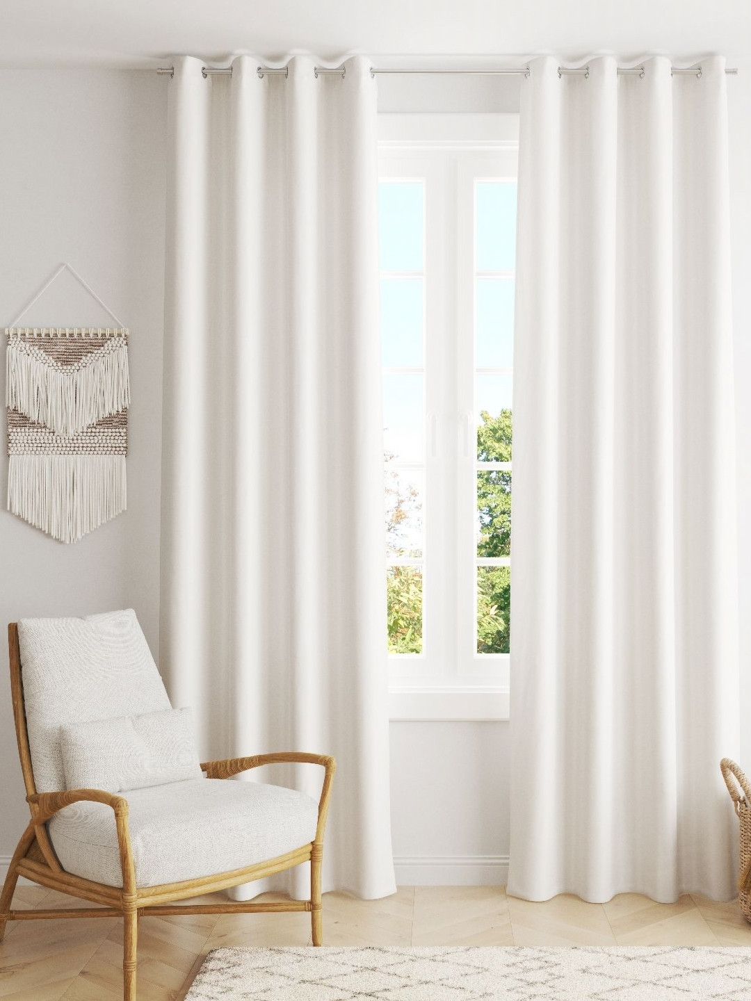 Parda Online White Black Out Window Curtain